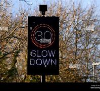 Image result for UK Slow Down Sign