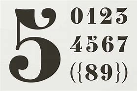Image result for Sharp Number Fonts