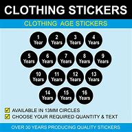 Image result for Clothing Size Stickers