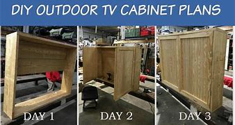 Image result for DIY Outdoor TV Cabinet Plans