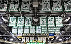 Image result for Celtics Banners in Stadium