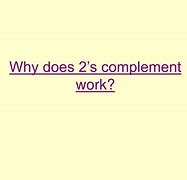 Image result for Two's Complement Notation