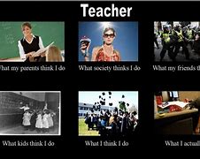 Image result for What People Think I Do Meme Teacher