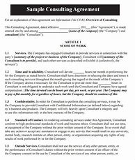 Image result for Examples of Consulting Agreements