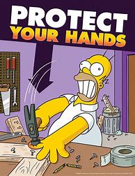 Image result for Simpsons PPE Safety Poster