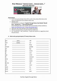 Image result for Should Ought to Wish Worksheet