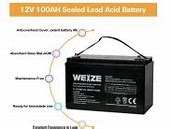 Image result for Weize Battery Chart