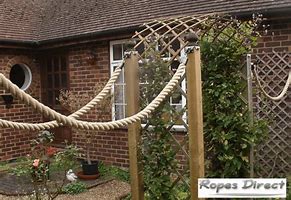 Image result for Post and Rope Fence