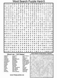 Image result for Difficult Adult Word Search