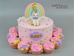 Image result for Rainbow Unicorn Edible Cake Image