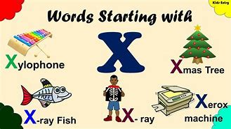 Image result for X Word Drawing for Kids