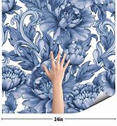 Image result for Blue Floral Peel and Stick Wallpaper