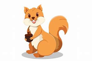 Image result for Cartoon Acorn Squirrel