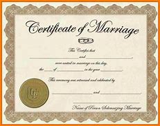 Image result for Funny Wedding Certificate