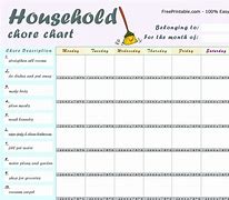 Image result for Printable Chore Chart Multiple Kids