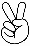Image result for White Peace Sign to Print