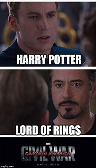 Image result for Harry Potter Lord of the Rings Memes