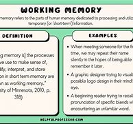 Image result for What Is Working Memory