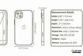 Image result for Apple iPhone 13 Screen Size