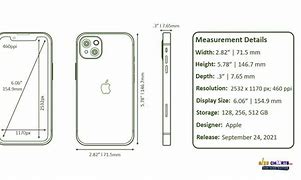 Image result for Apple iPhone 13 Size