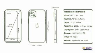 Image result for iPhone 13 Camera Dimensions