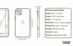 Image result for iPhone 13 Height in Inches