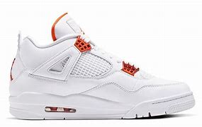 Image result for Jordan 4 Orange and Black