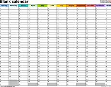 Image result for Blank 31 Day Calendar Template