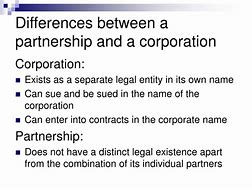 Image result for Difference Between Partnership and Corporation