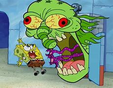 Image result for Spongebob Green Monster Meme