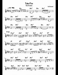 Image result for Take Five Lead Sheet