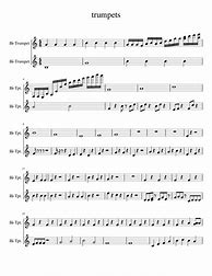 Image result for Trumpet Sheet Music Popular Songs