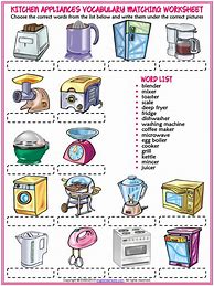Image result for Kitchen Worksheets for Kids