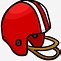 Image result for Red Football Helmet Clip Art
