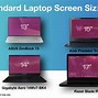 Image result for Laptop Screen Size Chart