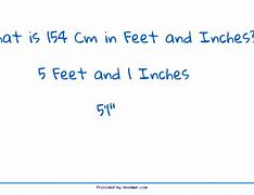 Image result for 154 Cm in Feet