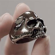 Image result for Stainless Steel Skull Rings