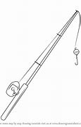 Image result for Fishing Rod Drawing Easy