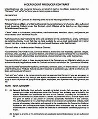 Image result for Producer Contract Template