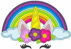 Image result for Rainbow Unicorn Head