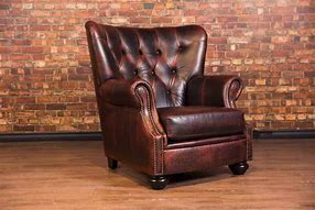 Image result for Leather Cigar Chair