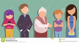 Image result for Cartoon People Standing in Line