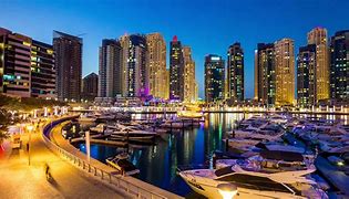 Image result for Dubai Marina at Night