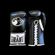 Image result for Grant Boxing Gloves Black and White
