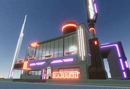 Image result for Cyberpunk Factory Outside Building