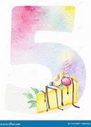 Image result for Watercolor Number 5