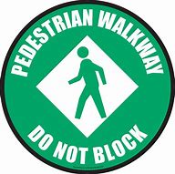 Image result for Green Pedestrian Sign
