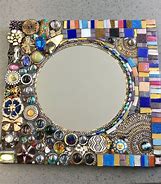 Image result for Mirror Mosaic Painting Ideas
