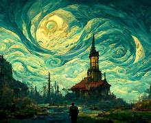 Image result for Starry Night Sky Van Gogh