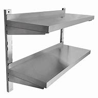Image result for Stainless Steel Wall Shelf